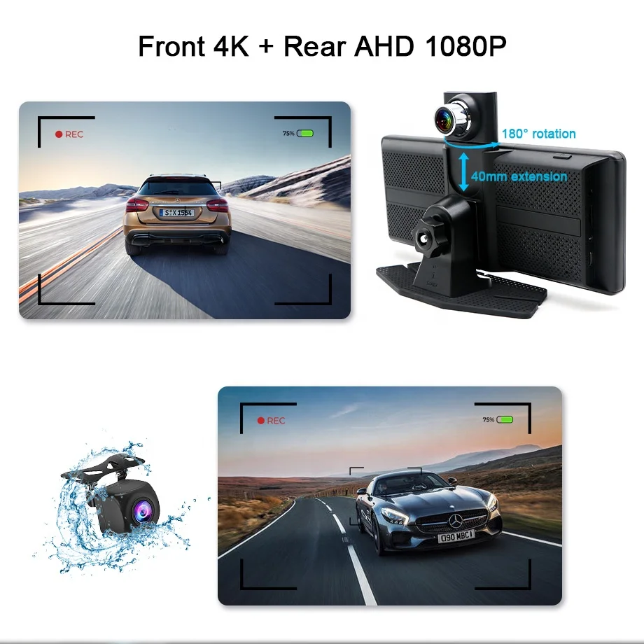 IOS Certificated Global Hot Selling 8.1 Inch Portable Carplay Android Auto Multi-media Player with for Vehicle Electronics