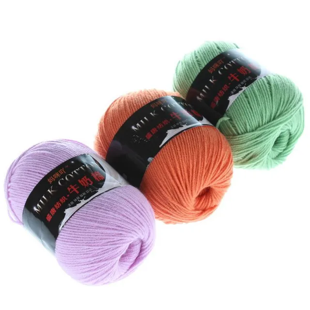 Wuge worsted Knitting Baby Yarn Thick Milk Cotton Yarns for knitting