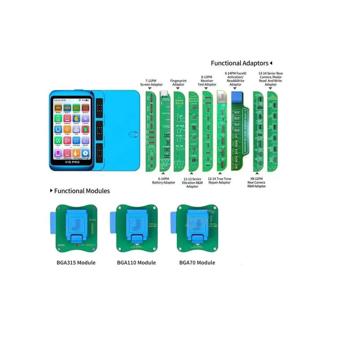 JC V1S Pro интегрированный BGA 315BGA 110 BGA70 чип основной полосы EEPROM программист для ремонта
