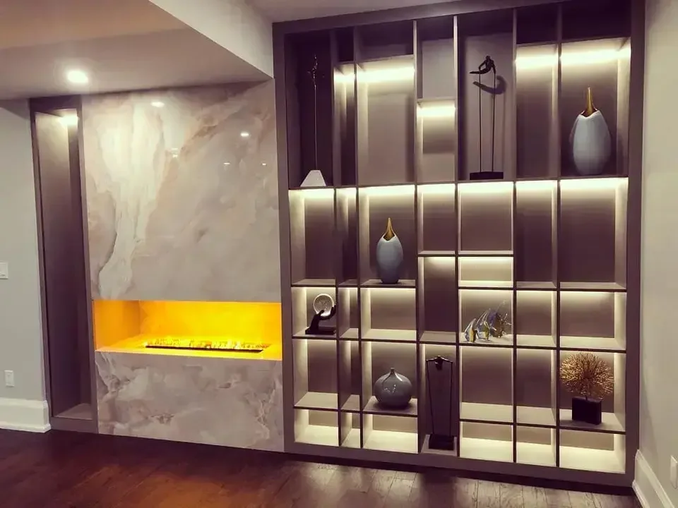 800/1000/1200/1500/1800/2000*250mm*200mm Smart Auto Water Addition Safe Clean Media Electric Fireplace