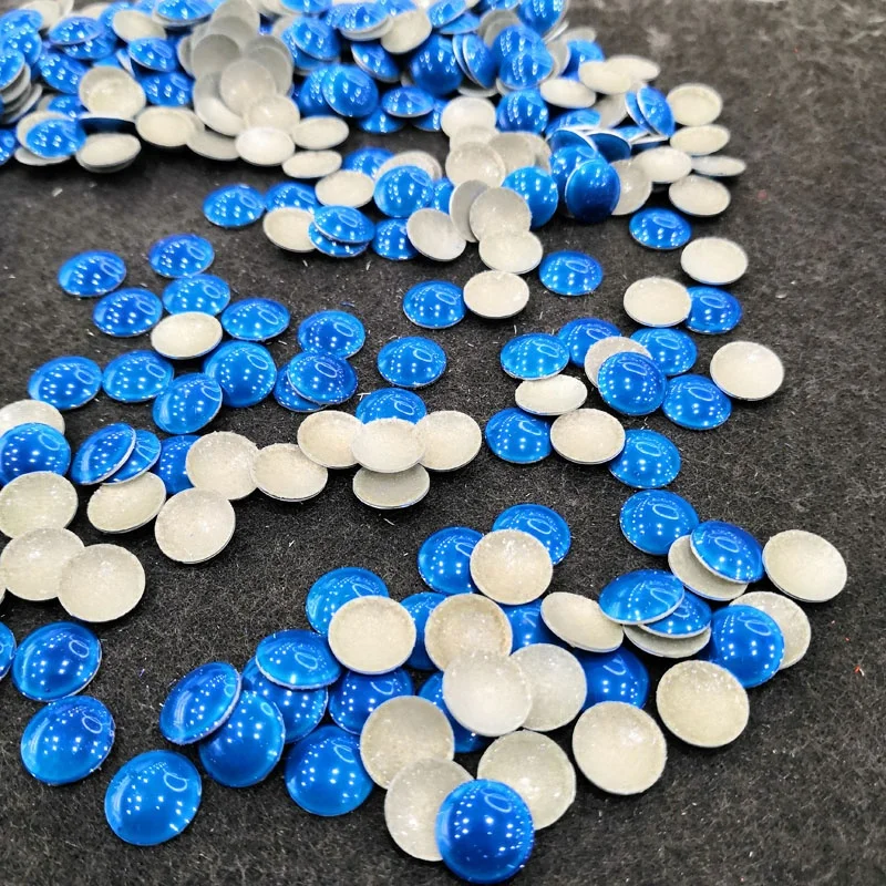 Factory direct sale excellent quality ceramic hot fix half round pearl beads