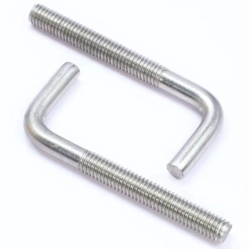 Factory Price J&l Bolt Hook Screw M6 M8  Sus316 Sus316l Plain Polishing J&l Hook Bolt With Hex Nut Din529