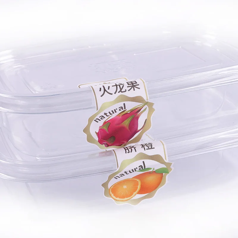 Custom Waterproof Adhesive Fruit Vegetable Labels Stickers Frozen Fresh Food Packaging Labels
