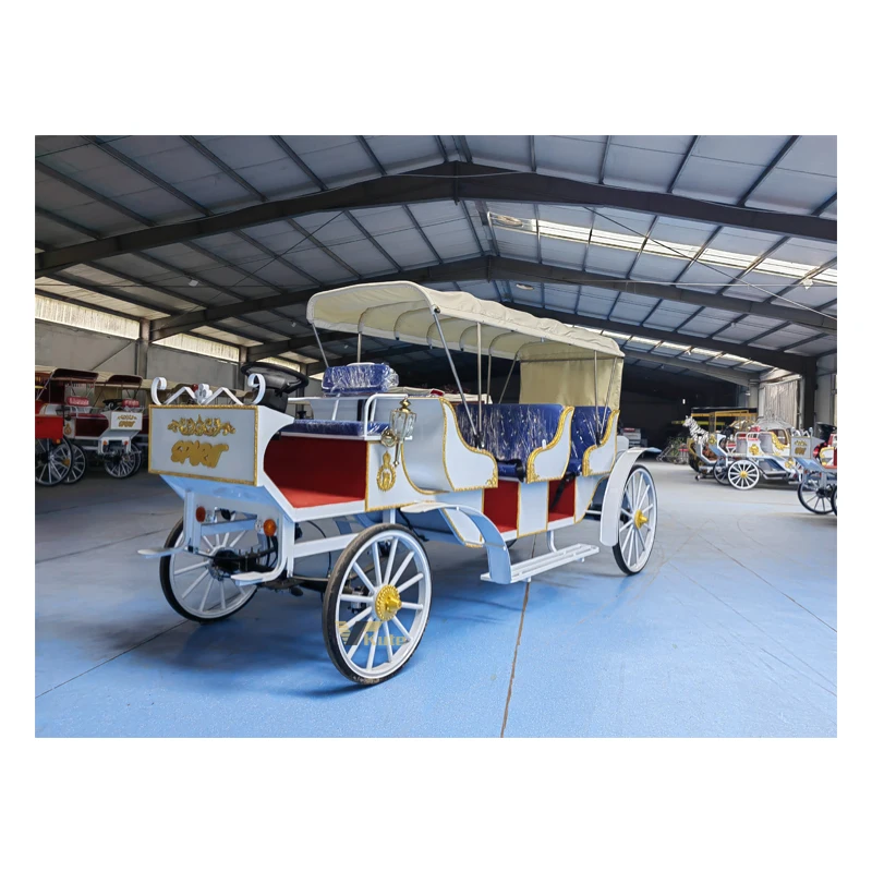 2024 Ornate electric horse carriage ideal for sightseeing tours high-end electric buggy