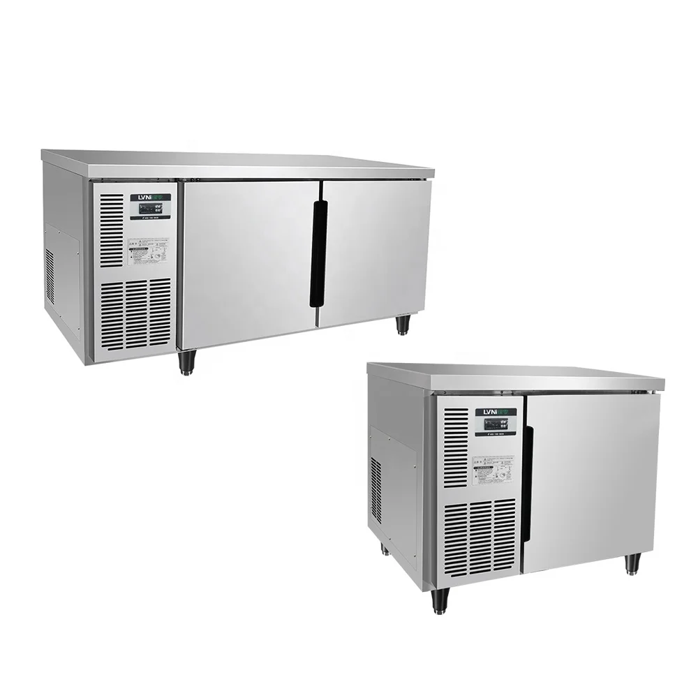 Refrigeration Equipment Stainless Steel Commercial Freezer Work Bench Chiller Counter Table Undercounter Chiller