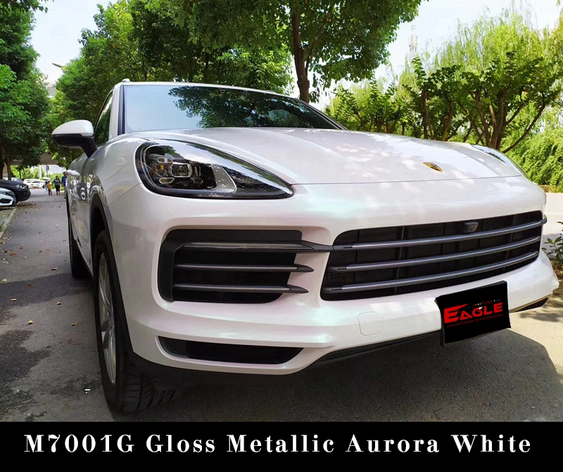 Eaglevinyl Glossy Aurora White Color Full Auto Sticker Chameleon Car Wrap Film