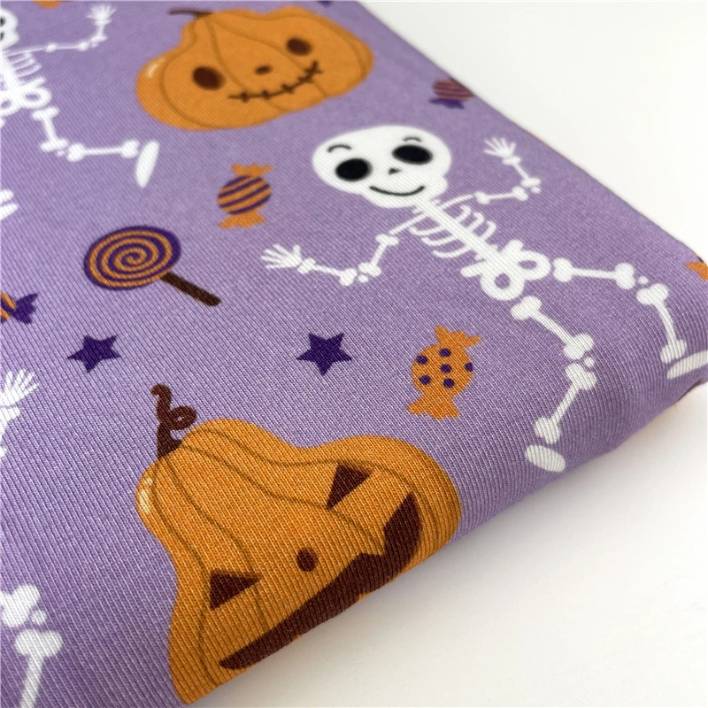 Customized cotton lycra fabric printing 95 cotton 5 lycra 220gsm 250gsm digital print bamboo lycra