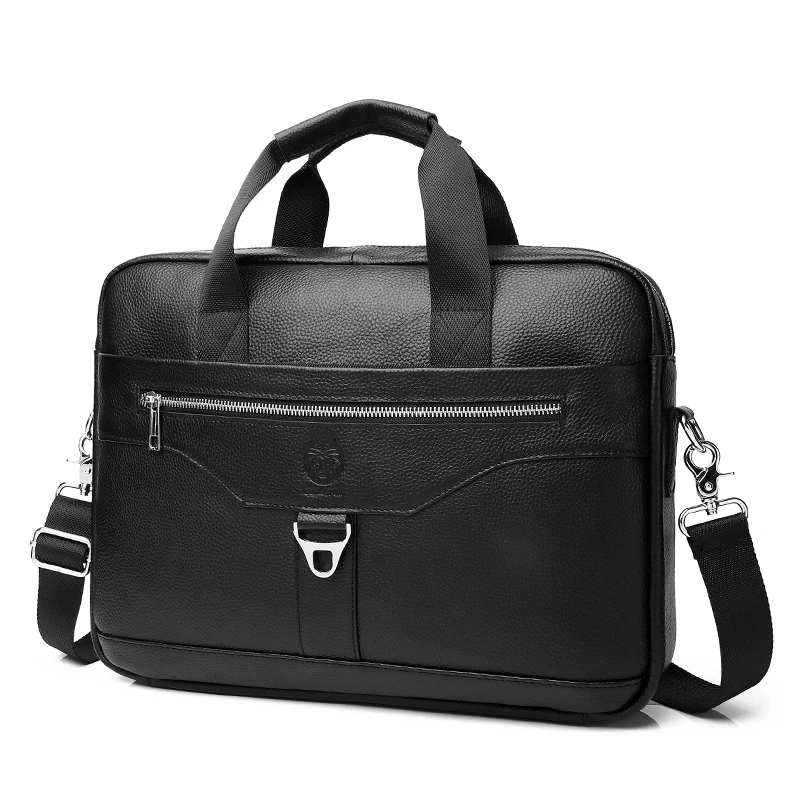 SCHLATUM Designer 11 13 14 15 15.7 Inch Best Leather Soft Attache Cases Tote Office Shoulder Laptop Bags
