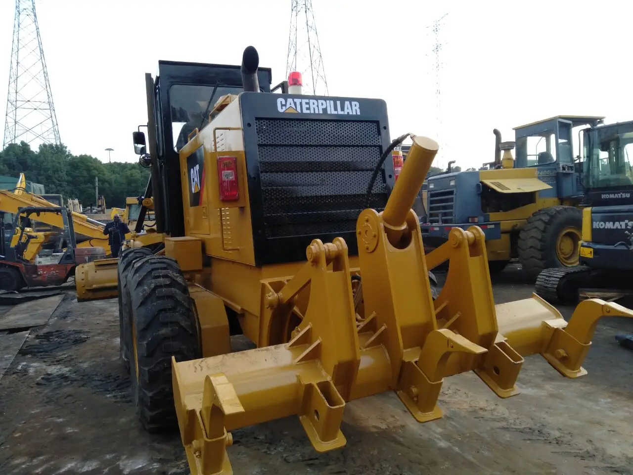 Used USA Original Construction works good condition 140H 140G 14G 120H Secondhand cheap price motor grader graders