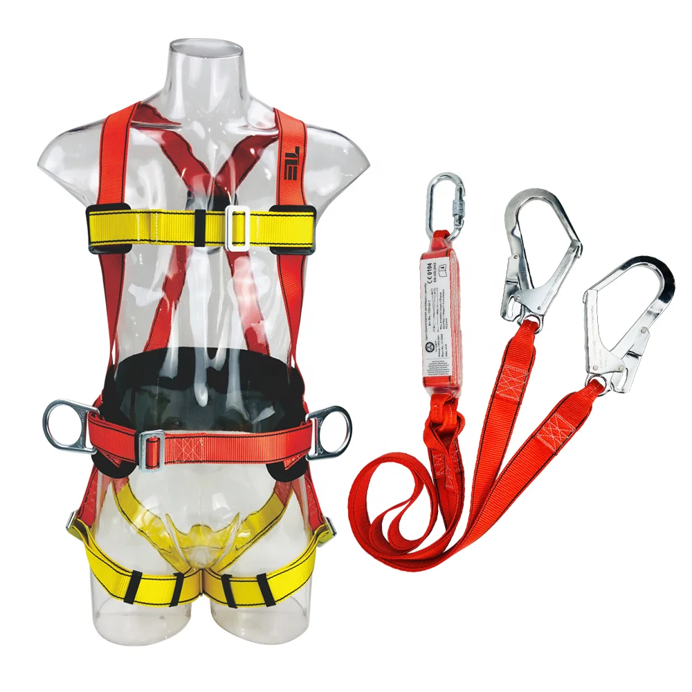 CE safety harness harnais anti chute 5 point arnes escalada arnes de seguridad con 2 lineas de vida