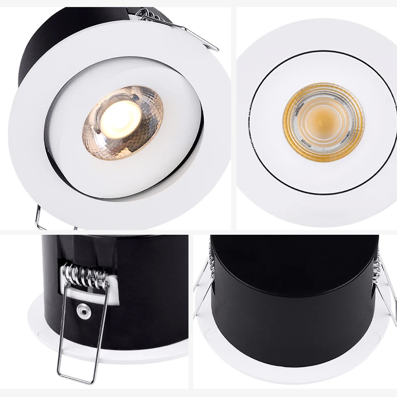 cabinet spotlight Adjustable Dimmable light ceiling 7W Cob led downlight recessed customize size wine cabinet led spotlight