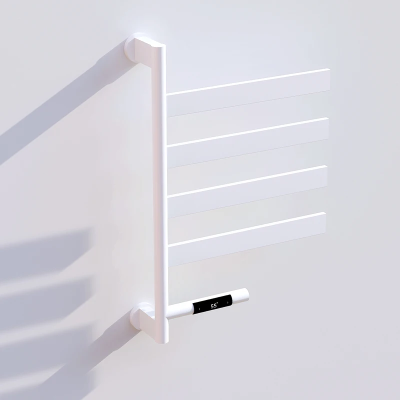 New Arrival Stainless Steel Bathroom Towel Drying Rack Electric Heated Towel Rail RatatableTowel Warmer Heater With Timer