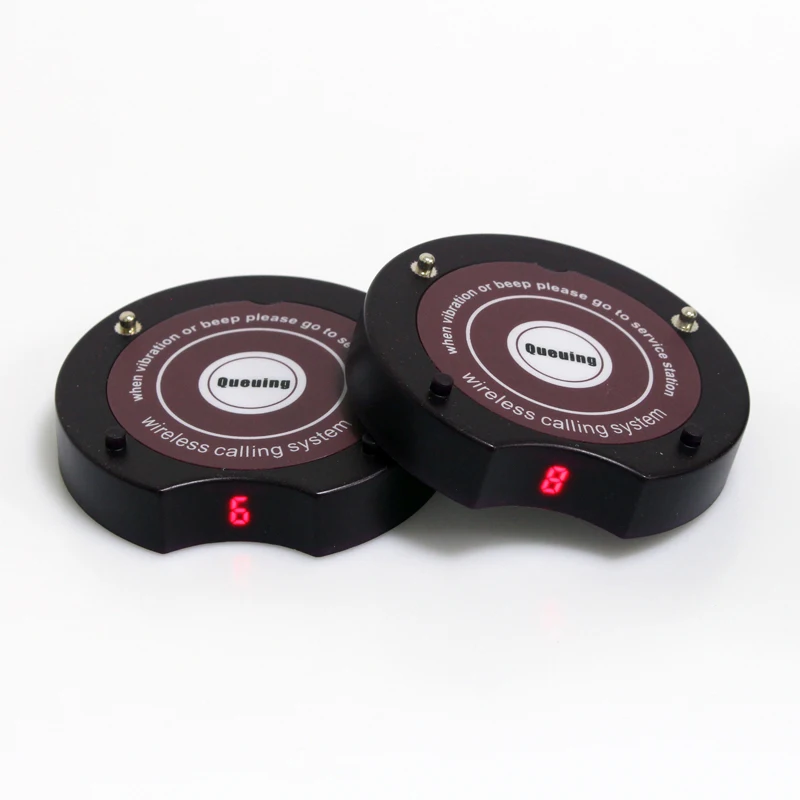 2019 Oem Wireless Guest Queue System Calling Restaurant Coaster Pager System for Restaurant