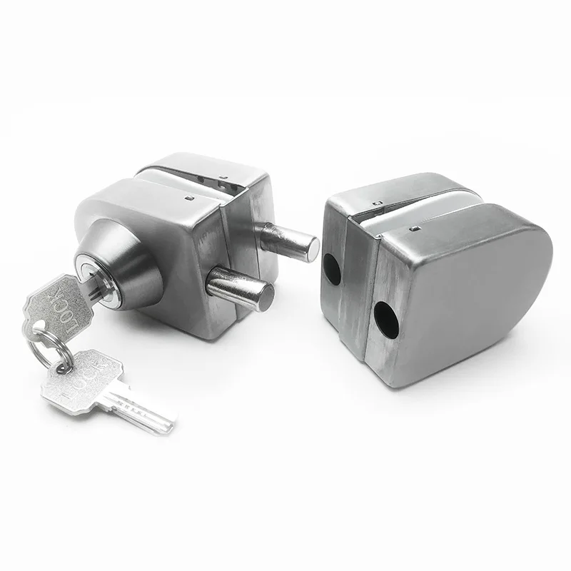 Multiple types glass door half-round lock stainless steel frameless glass door central lock hardware for office hotel bathroom