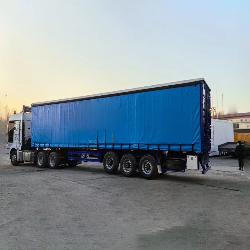 Large Carrier Capacity 40t 60t 40ft 53ft 3 Axles Side Curtain Trailer