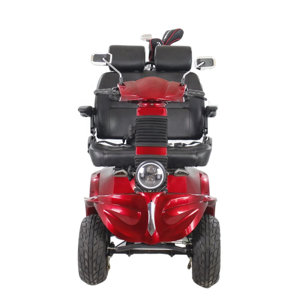 2021 Factory Direct 800W Double Seat Electric 4 Wheel Scooter,Disabled Scooter With Backpack(ES-038)