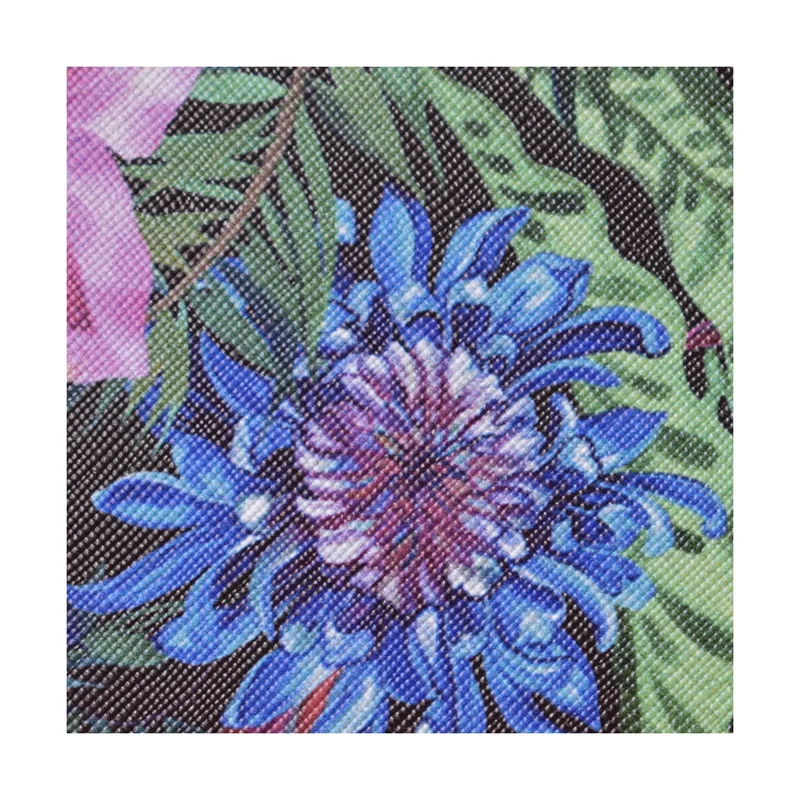 NO MOQ Custom Printed Faux fake Leather PU/PVC for DIY Garment Crafts For Fashion Bag