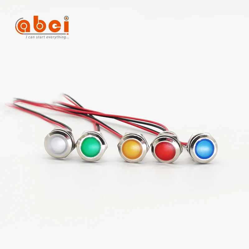 ball head  Signal Lamp electrical Metal Led Indicator Light motorbike pilot led equipment indicator lights