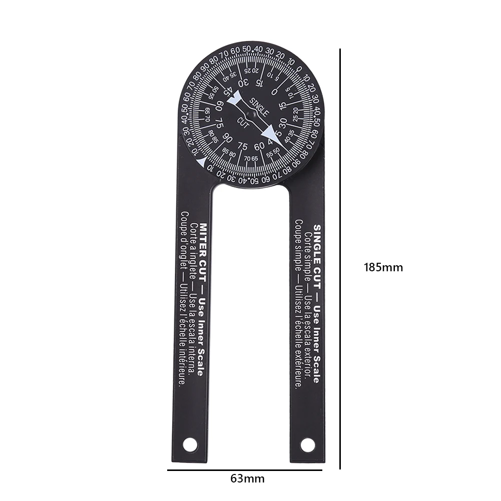 Woodworking Scale Mitre Saw Protractor Angle Level with Marking Pencil Carpenter Angle Finder Measuring Ruler Meter Gauge Tools