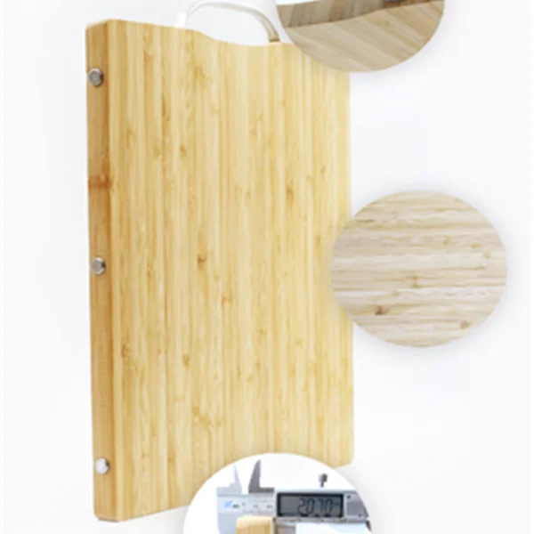 Organic Wood Round Foldable Chopping Board Set  Bamboo Cutting Board with Tray