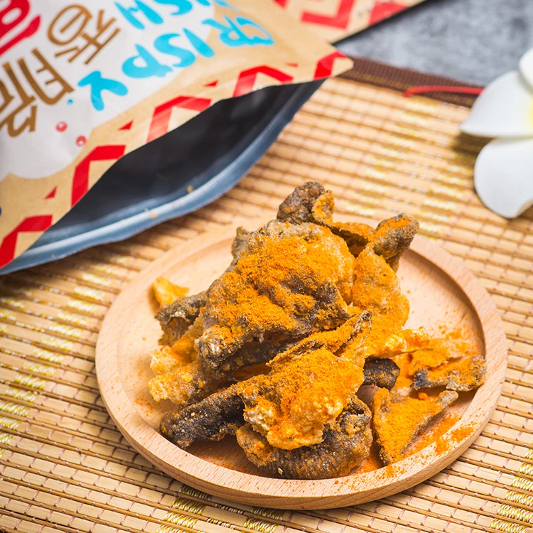 
Chinese tomato flavor seafood snacks 600g big package crispy fish skin 