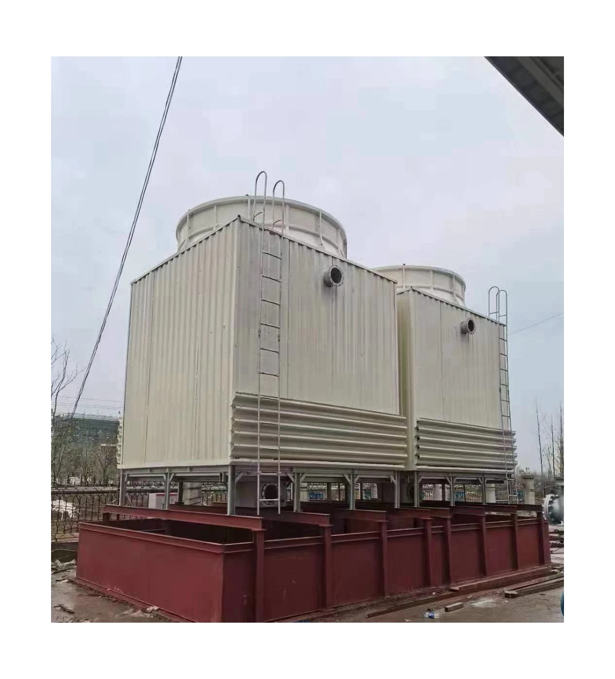 Industrial Frp Square Cross Flow Water Cooling Tower, Mst Cooling Tower Evapco