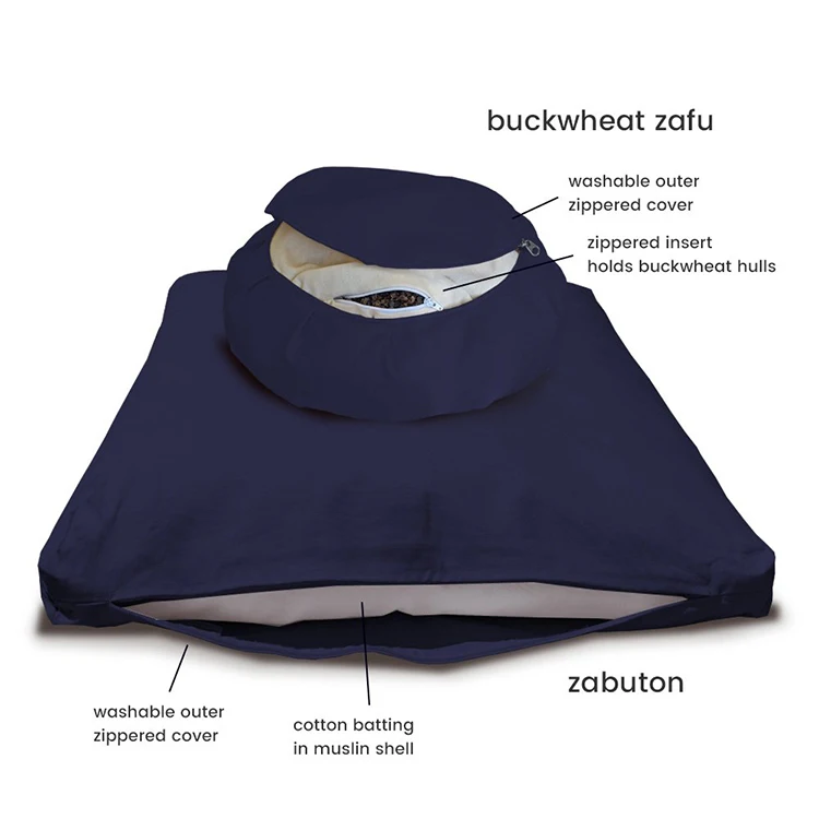 Buti custom wholesale square zabuton zafu yoga meditation cushion set