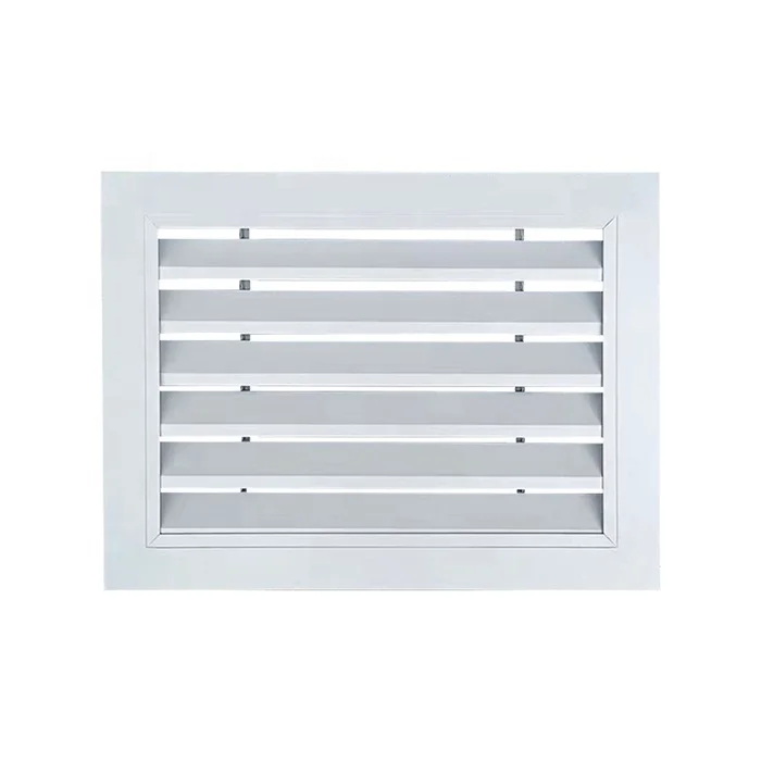 Supply Wholesale Price Cover Air Conditioner Cover Shutter External Aluminium Ac Metal Cover Wall Louver 1.5ton