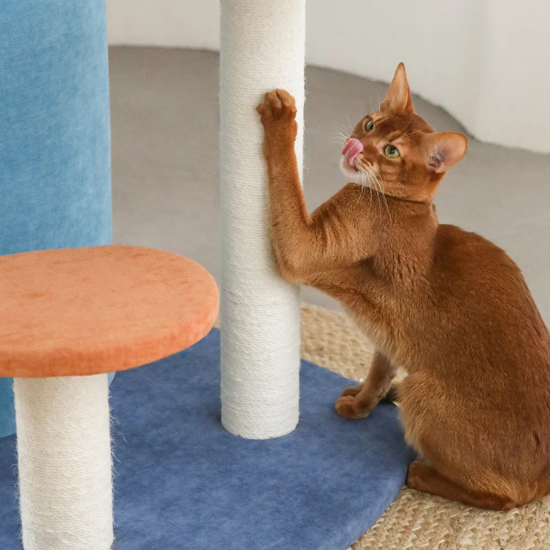  Polyester Fiber Jute Rope House Customized High Quality Large Multi-level Condo New Cat