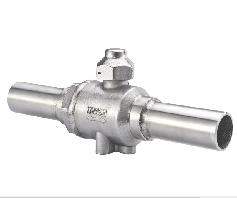Hongsen Model QF-CO2 stainless steel ball valve for AC A/C with spical seals adapt to CO2 operating environment