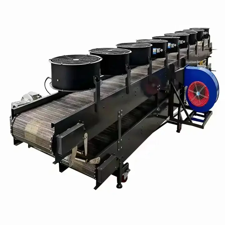 Food Grade Stainless Steel Cooling Drying Conveyor for Fried Baked Food Packing Machinery Belt Conveyor