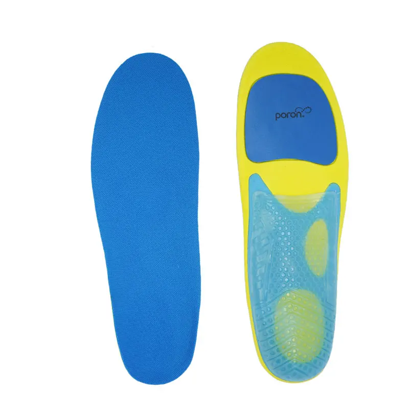 Honeycomb TPE shock absorption insoles lower TPU arch support suitable for flat feet and sports PORON, EVA cushioning PU elastic