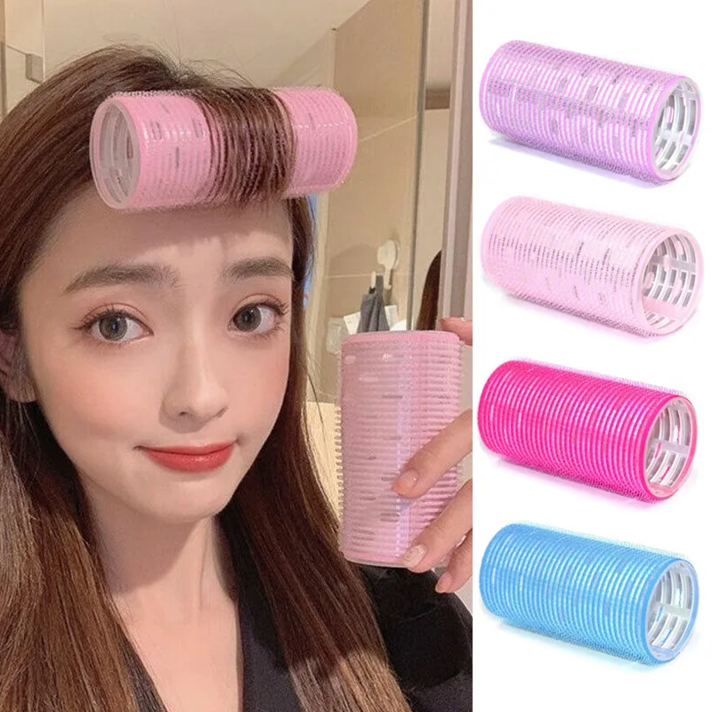 High Quality Hair Rollers Curlers Root Clips Fluffy Instant Bang Self Grip Curl Rods Heatless Curler For Long Short Hair