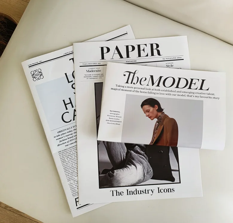 English Newspaper And Magazine Design Photographic Background Paper Suitable For Makeup Decoration