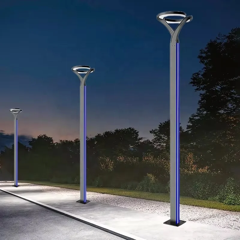 Modern Outdoor Waterproof Garden Light Community Villa Park Road Aluminum Profile Super Bright Solar Street Light
