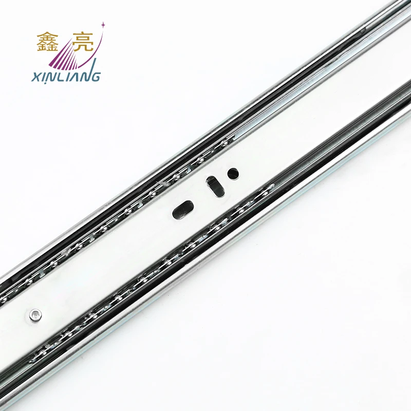 45mm 3-fold full extension drawer slides telescopic ball bearing drawer slide