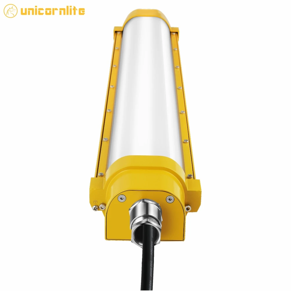 ATEX Approved Gas Station LED Explosion Proof Lights 120LM/W 40W Linkable Gas Dust LED Fixture