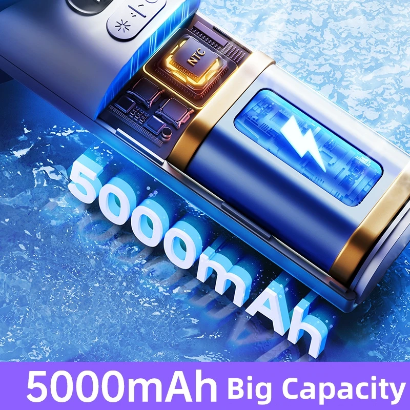 2024 Handheld 100 Gear Endless Adjust Refrigeration Cold Compress Air Cooler USB Rechargeable Cooling Mini Portable Hand Fan