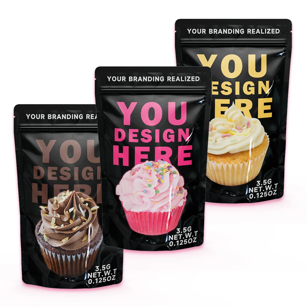 Resealable Matte Black Package Stand Up Pouch Aluminum Foil Packaging Zip Lock Bag Doypack Mylar Storage Food Bags