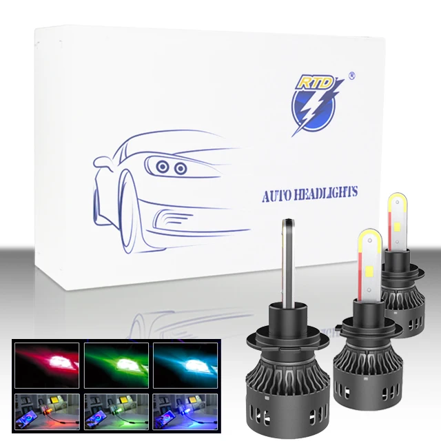 RGB-DRL phone APP contor  LED headlight