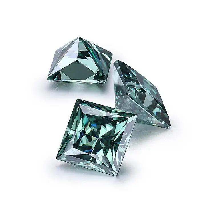 Diamond Square Cut D Color Small Diamond 2mm-4mm Mosanite  GRA Diamond Moissanite For Ring