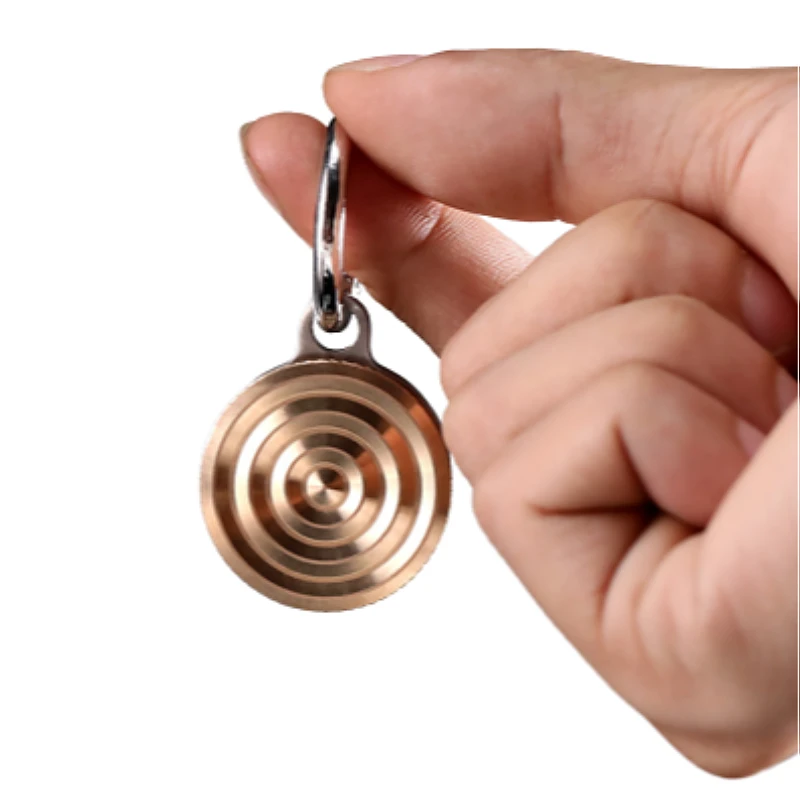 S316 Hand Spinner Toy Focus Toy Stainless Steel Metal Decompression Pendant Gyro Pendant Necklace Keychain Pendant Gyro