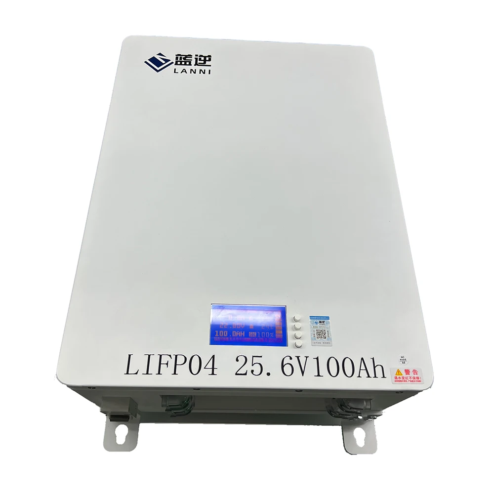 24v25.6v100ah lithium battery LiFePO4 BMS active equalization RS485 CAN communicate wall