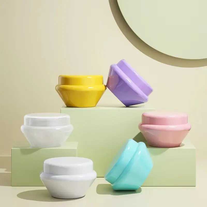 5 gram cosmetics pp jar cosmetic bottle container in good price bowl shape with screw cap ready to ship