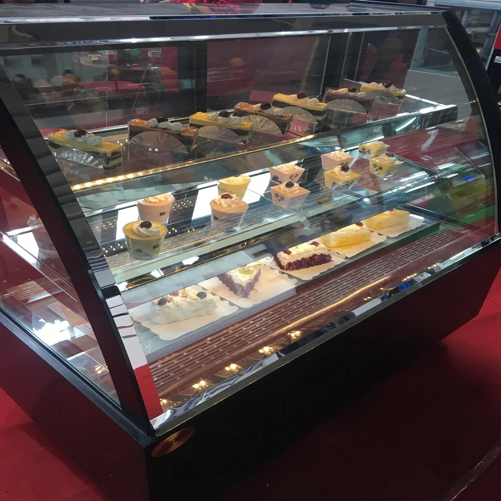 Ximaid LDH-F15B хлебобулочных изделий из гнутого стекла охлажденный напиток демонстрационная Холодильная витрина для тортов с Задней Загрузкой со стеклянной дверью