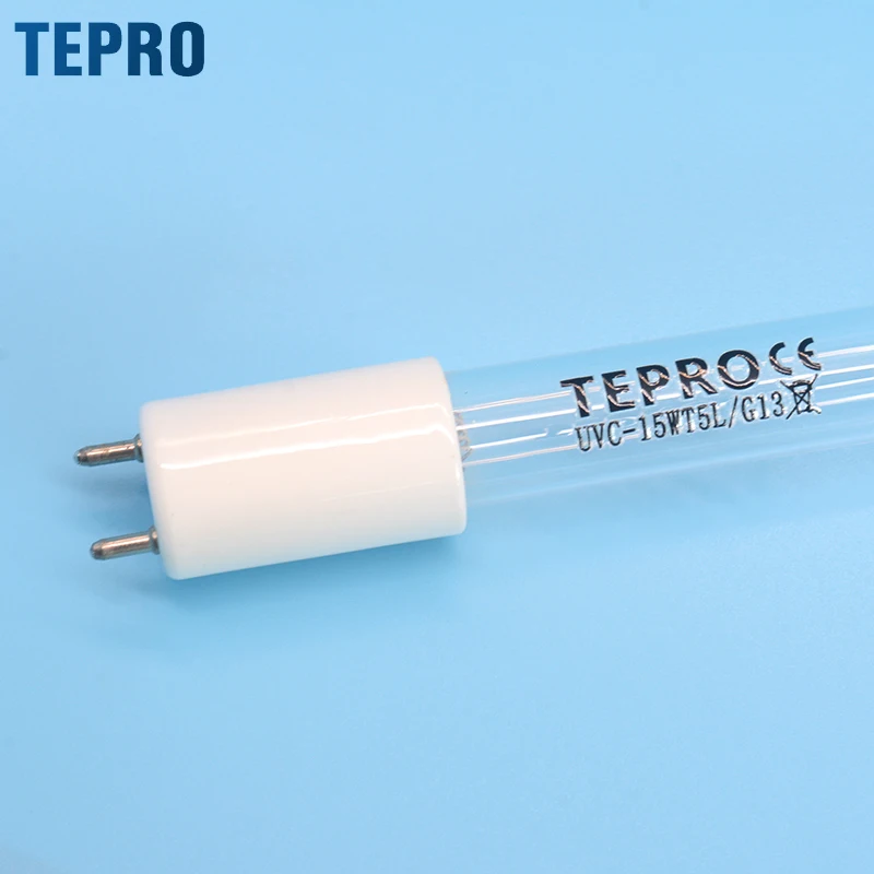 UVC-15WT5L/G13-ceramic Ceramic Lampholder 185nm 254nm 15w Ultraviolet Germicid Sterilizer uvc 185nm lamp For Water Treatment