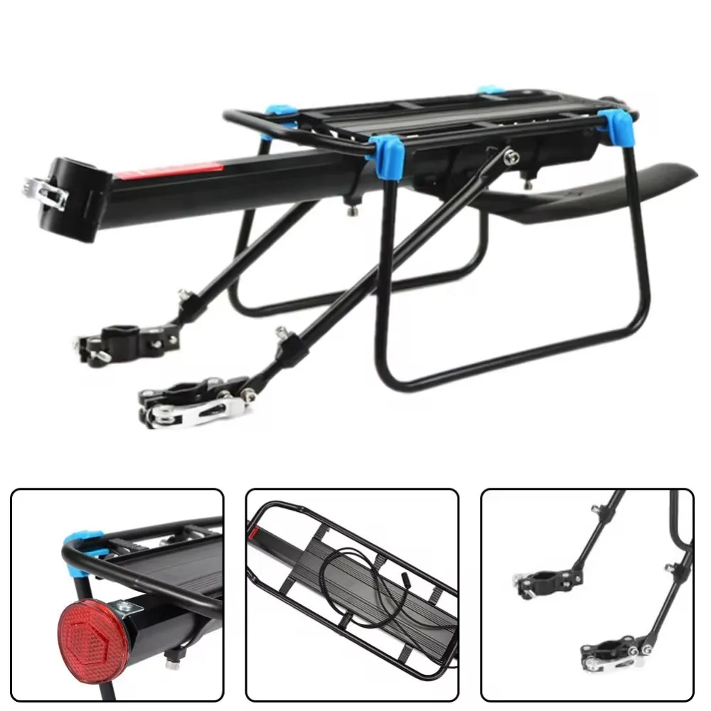 Quick Release Adjustable Bike Bicycle Cargo Rack MTB Road Bicycle Bike Cargo Luggage Carrier Rear Rack with Mudguard
