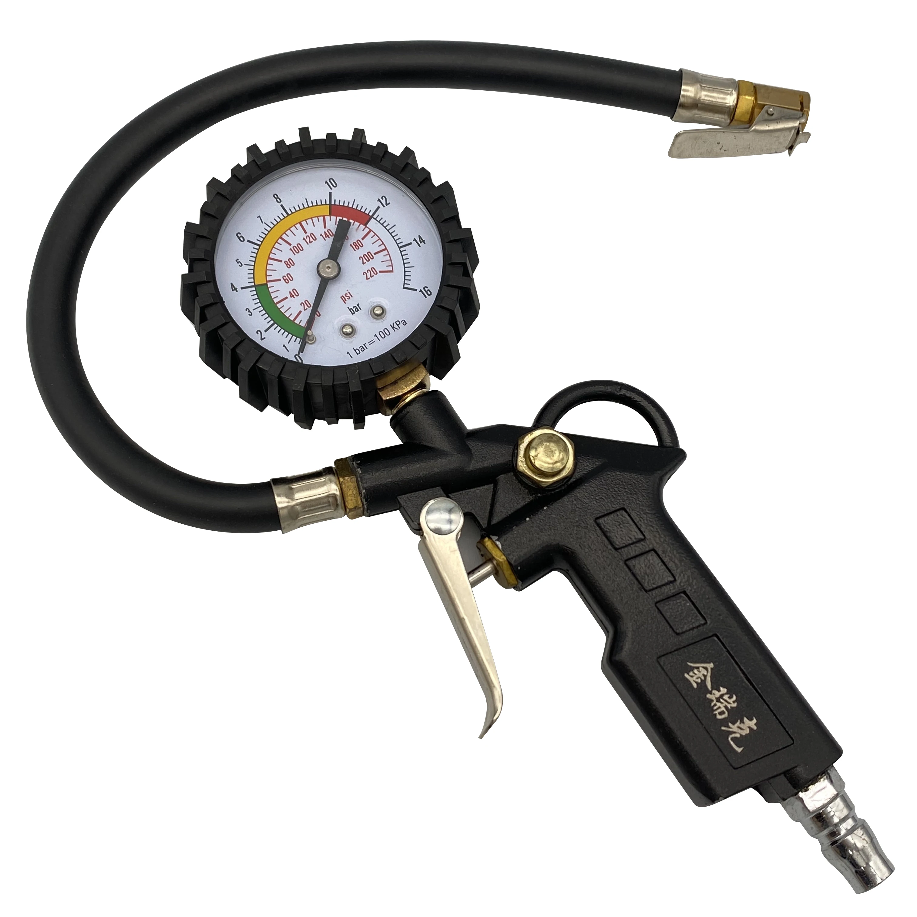 
Pointer Tire Pressure Gauge Pressure Gauge Air Inflator Gun 