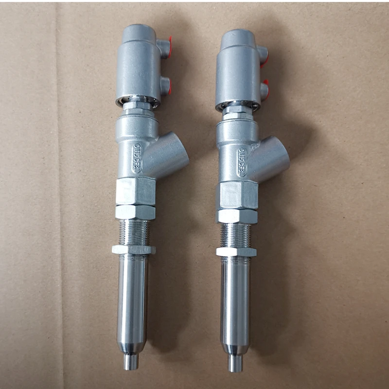 
DN15 stainless steel pneumatic filling nozzle valve with long filling machine 