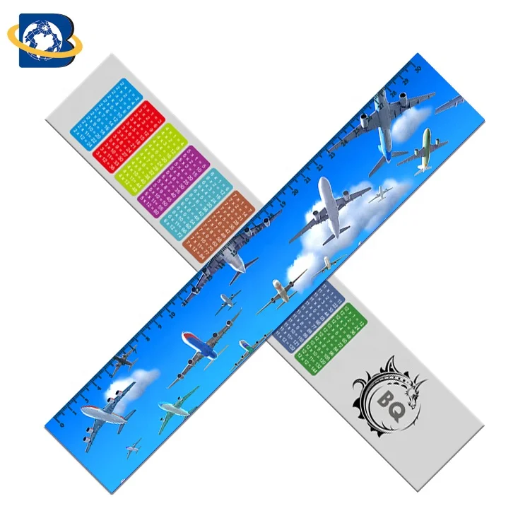 
OEM 3d lenticular Ruler Promotional Gift Stationery custom shape and design 